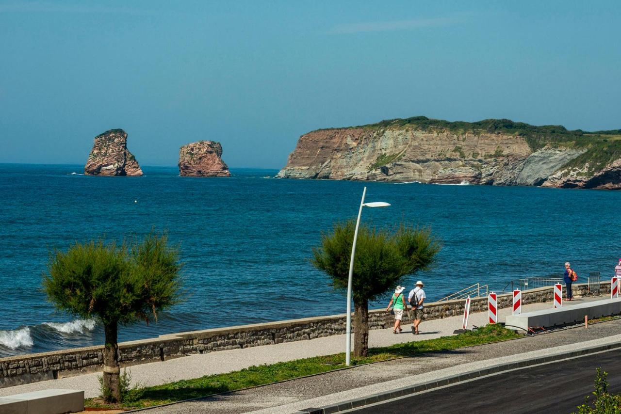 Premiere Ligne De Plage, Face A La Mer Hendaye Buitenkant foto